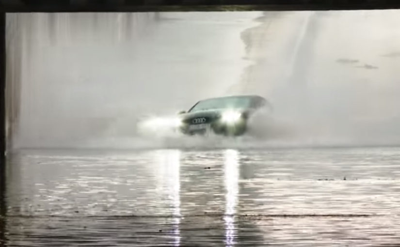 Audi Driver Quickly Discovers Quattro Doesn’t Work Under Water