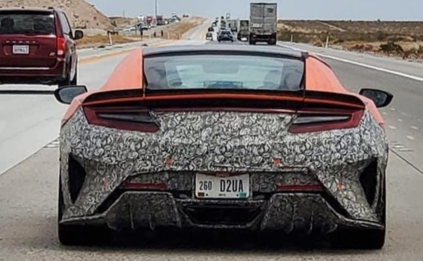 Camouflaged Acura NSX Test Car Begs The Question: Is It A Facelifted Model Or A New Performance Variant?